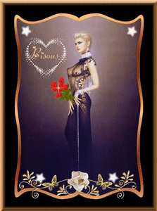 Gif animé bisous femme